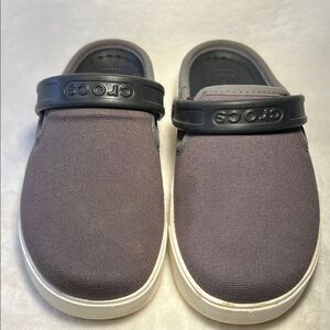 CROCS Citilane Canvas Slip-On Clogs - Size6